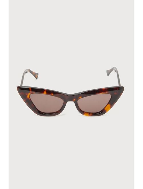 Banb Eyewear Helena Brown Tortoise Cat Eye Sunglasses