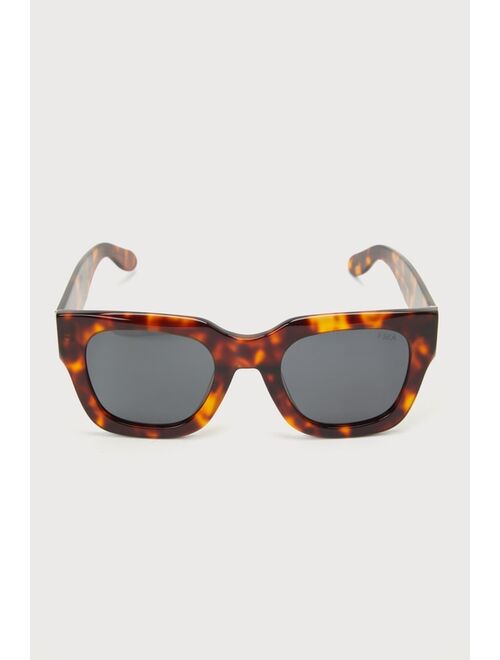 I-SEA Jolene Brown Tortoise Square Sunglasses