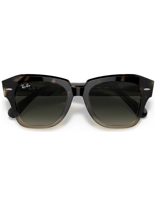 Ray-Ban Unisex STATE STREET Sunglasses, Gradient RB2186