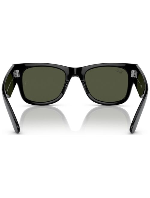 Ray-Ban Unisex MEGA Wayfarer Polarized Sunglasses, RB0840S