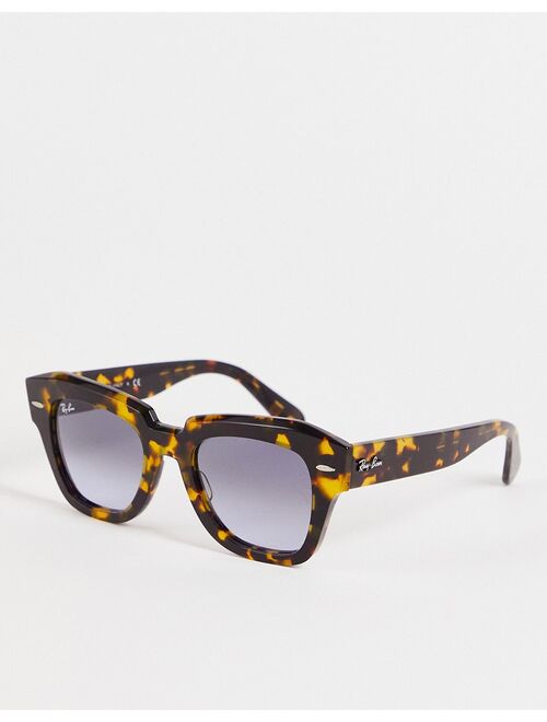 Ray-Ban State Street Fleck Square Sunglasses