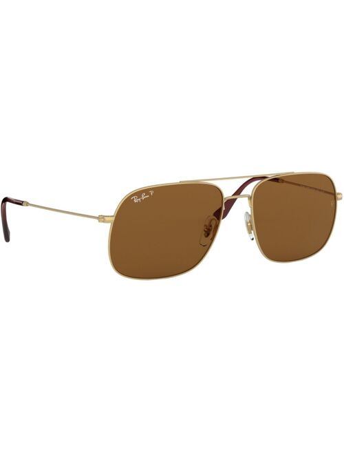 Ray-Ban ANDREA Polarized Sunglasses, RB3595 59