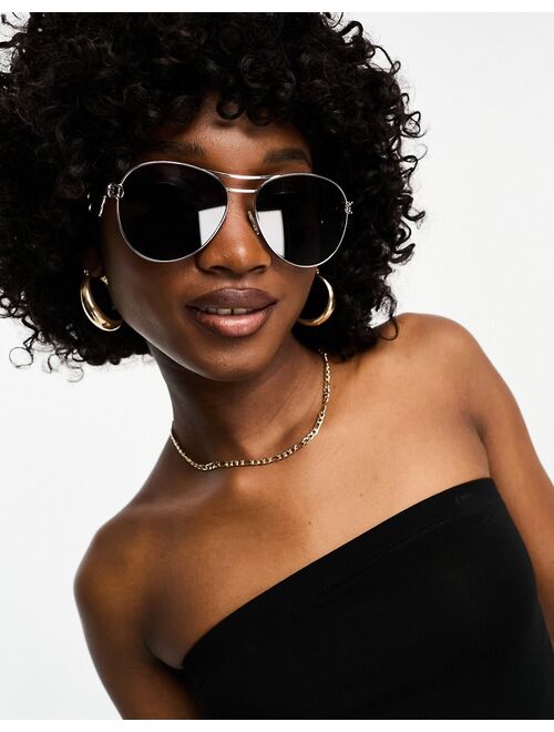 Jeepers Peepers aviator sunglasses in gold