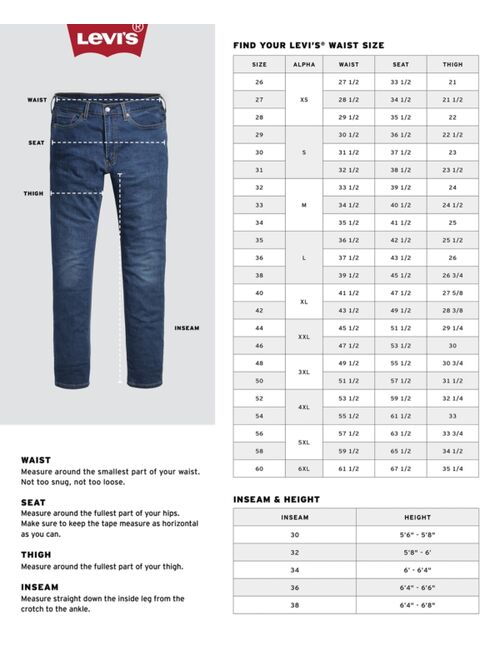 LEVI'S Men's 506 Comfort Straight-Leg Stretch Jeans