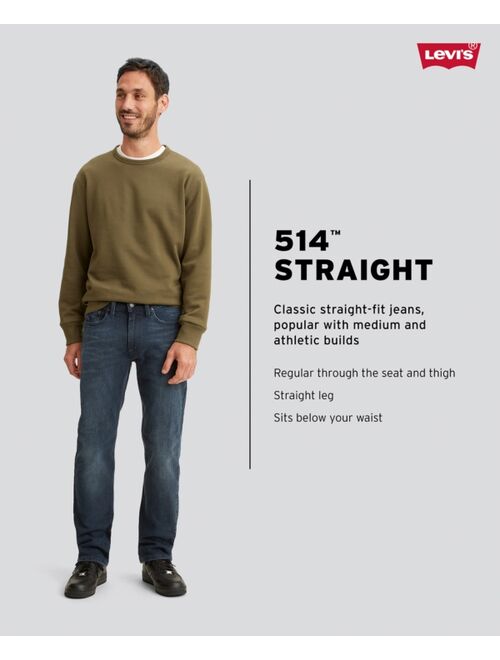LEVI'S Men's 514 Straight-Fit Soft Twill Jeans