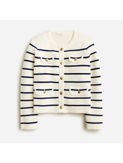 Girls' Emilie sweater lady jacket in stripe