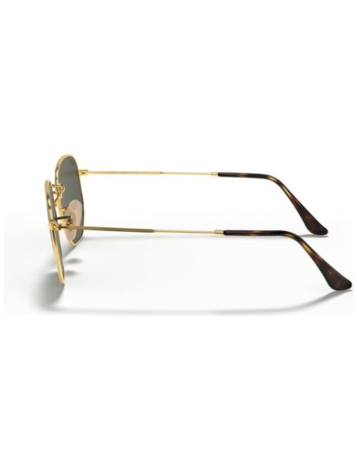 Ray-Ban Unisex Polarized Sunglasses, RB3548N HEXAGONAL WASHED EVOLVE