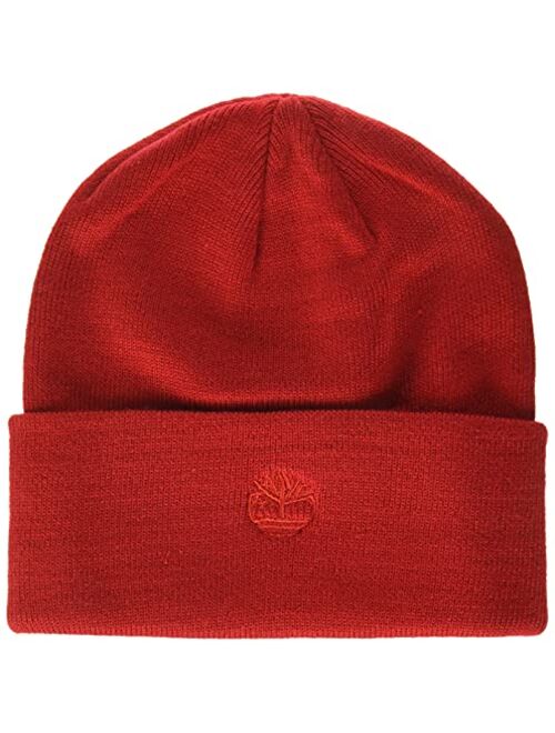 Timberland Men's Cuffed Beanie with Embroidered Logo