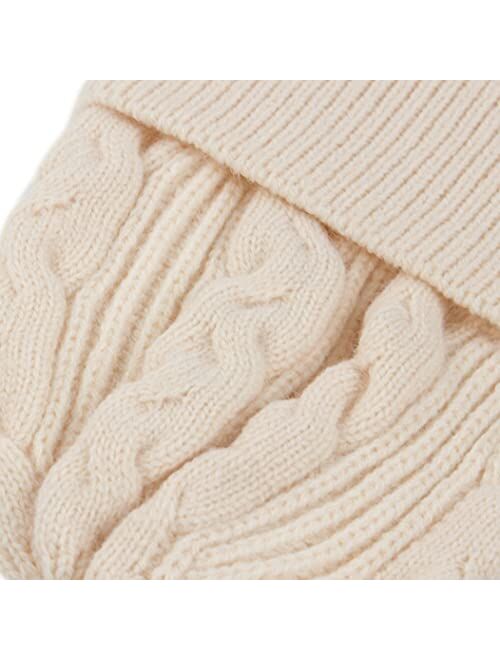 Muryobao Women Winter Earflaps Beanie Hat Warm Soft Stretch Slouchy Skully Knit Cap