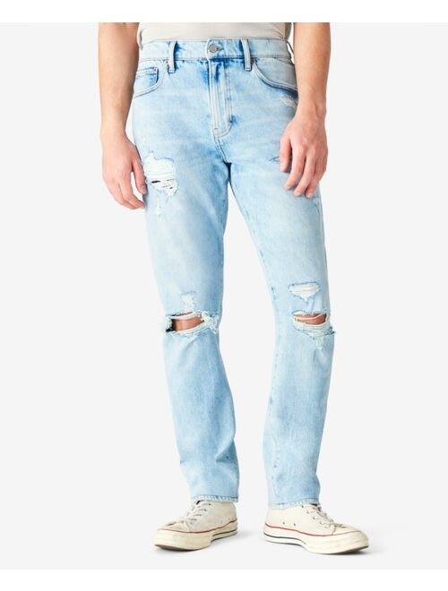 Lucky Brand Men's 410 Athletic Straight Distressed Jeans