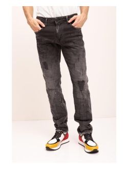 RON TOMSON Men's Modern Distressed Denim Jeans