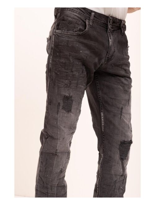 RON TOMSON Men's Modern Distressed Denim Jeans