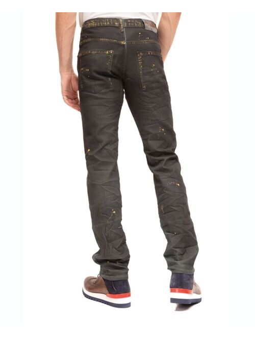 RON TOMSON Men's Modern Waxed Denim Jeans