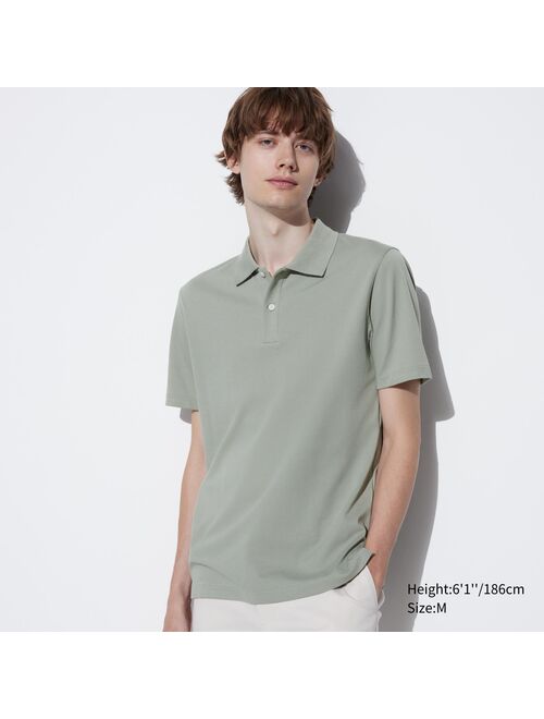 UNIQLO AIRism Cotton Pique Polo Shirt