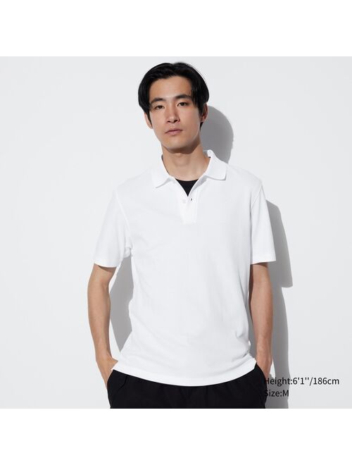UNIQLO AIRism Cotton Pique Polo Shirt