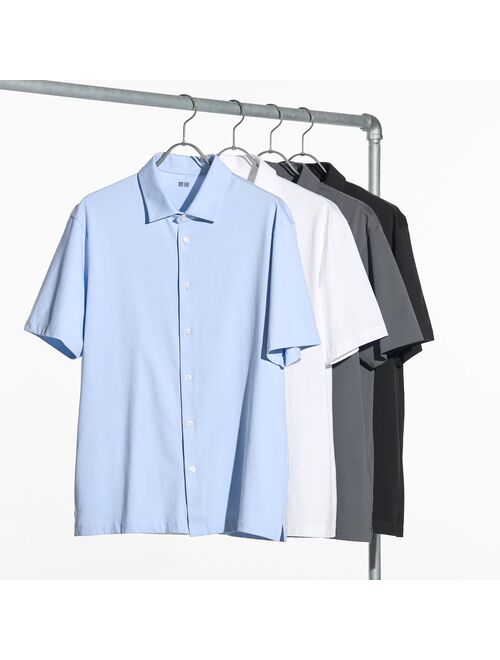 Uniqlo AIRism Cotton Full Open Polo Shirt