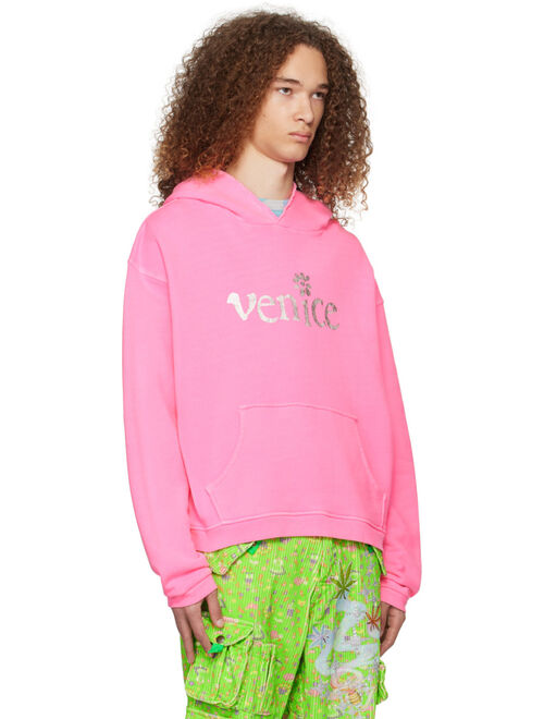 ERL Pink 'Venice' Hoodie