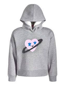 Little Girls Heart Flip-Sequin Graphic Hoodie, Created for Macy's