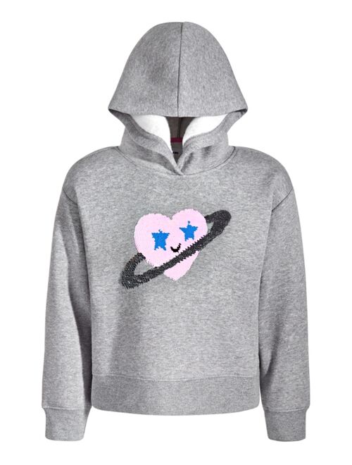 EPIC THREADS Little Girls Heart Flip-Sequin Graphic Hoodie, Created for Macy's