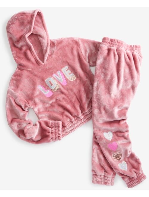 COLETTE LILLY Big Girls Cozy Sparkle Hoodie