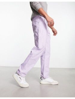 garyville hickory carpenter jeans in lilac