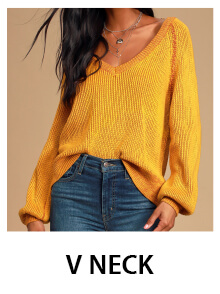 V Neck Sweaters for Women