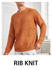 Rib-Knit Sweaters for Men
