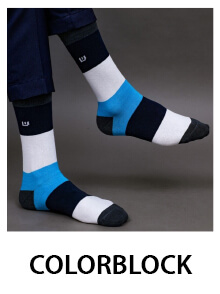 Colorblock Socks for Men