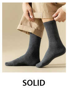 Solid Socks for Men