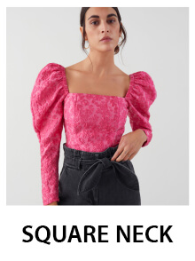 Square Neck Tops For Women