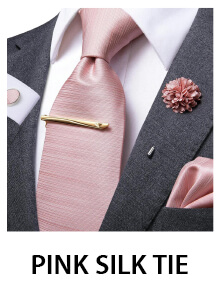 Pink Silk Ties for men