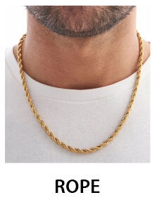 Rope Chain Jewelry for Men 
