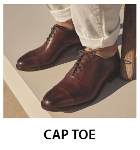 Cap Toe Dress Shoes for Men