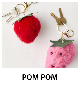 Pompom Keychains for Women