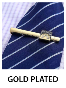 Gold Plated Tie Clips for Men 