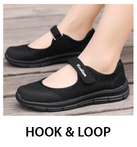 Hook and Loop Sneakers for Women 