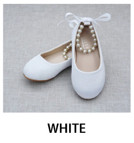White Flats for Girls 