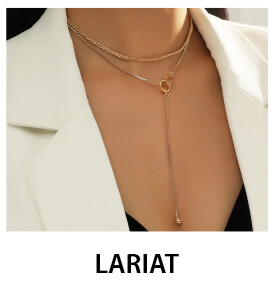 Lariat necklace for women