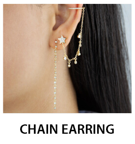 earrings with chain 