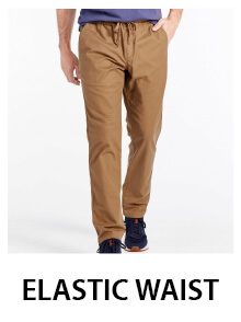 men's pants elastic waist 