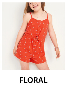 Floral Jumpsuits & Rompers for Girls 